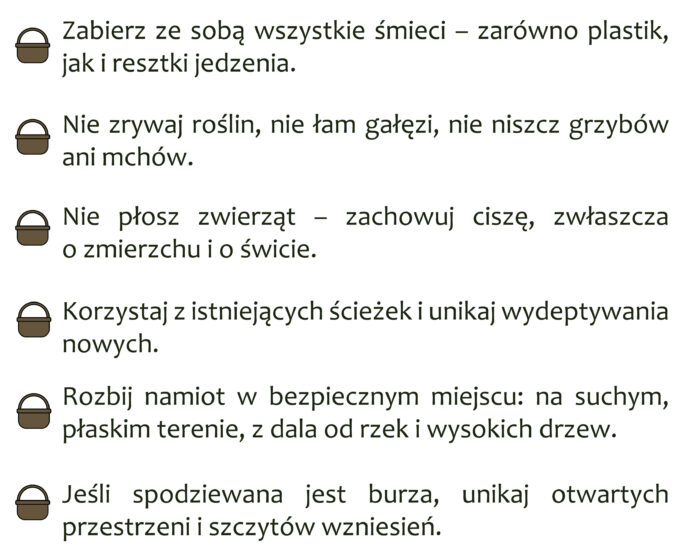 Jak biwakować bezpiecznie