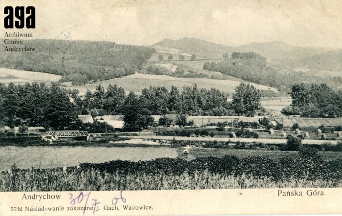 Pańska Góra Andrychów pocztówka
